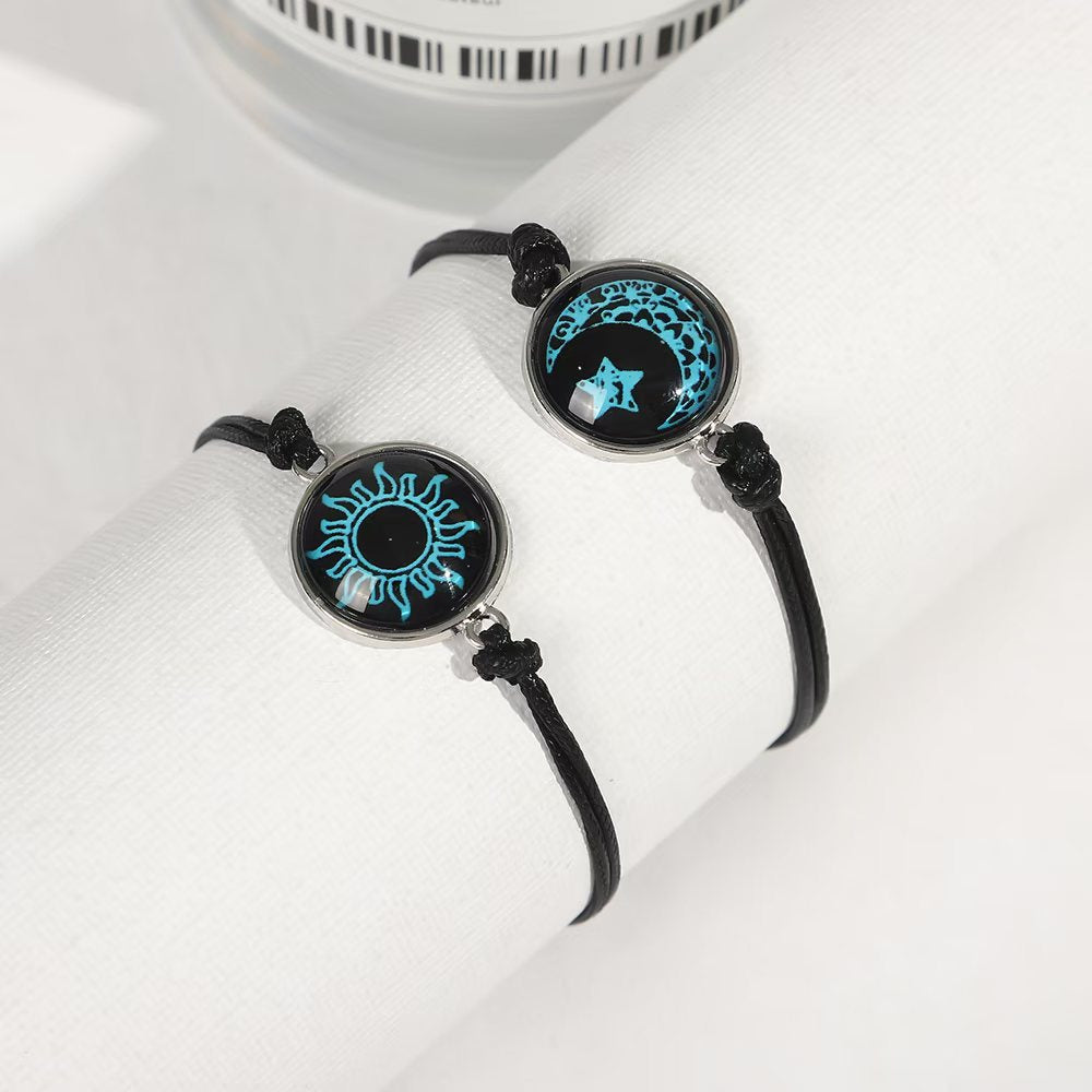 Luminous Yin Yang Couple Bracelets