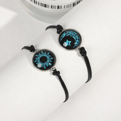 Luminous Yin Yang Couple Bracelets
