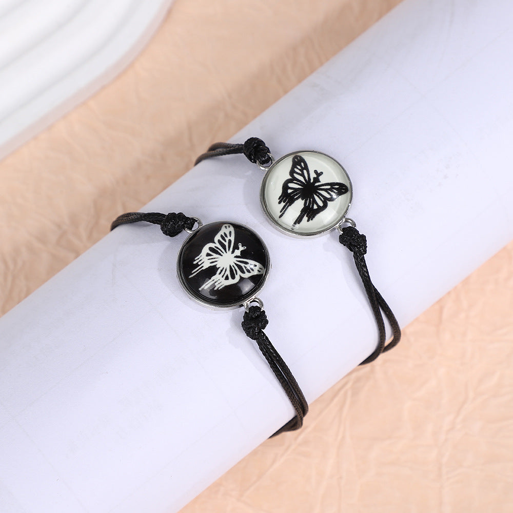 Luminous Yin Yang Couple Bracelets