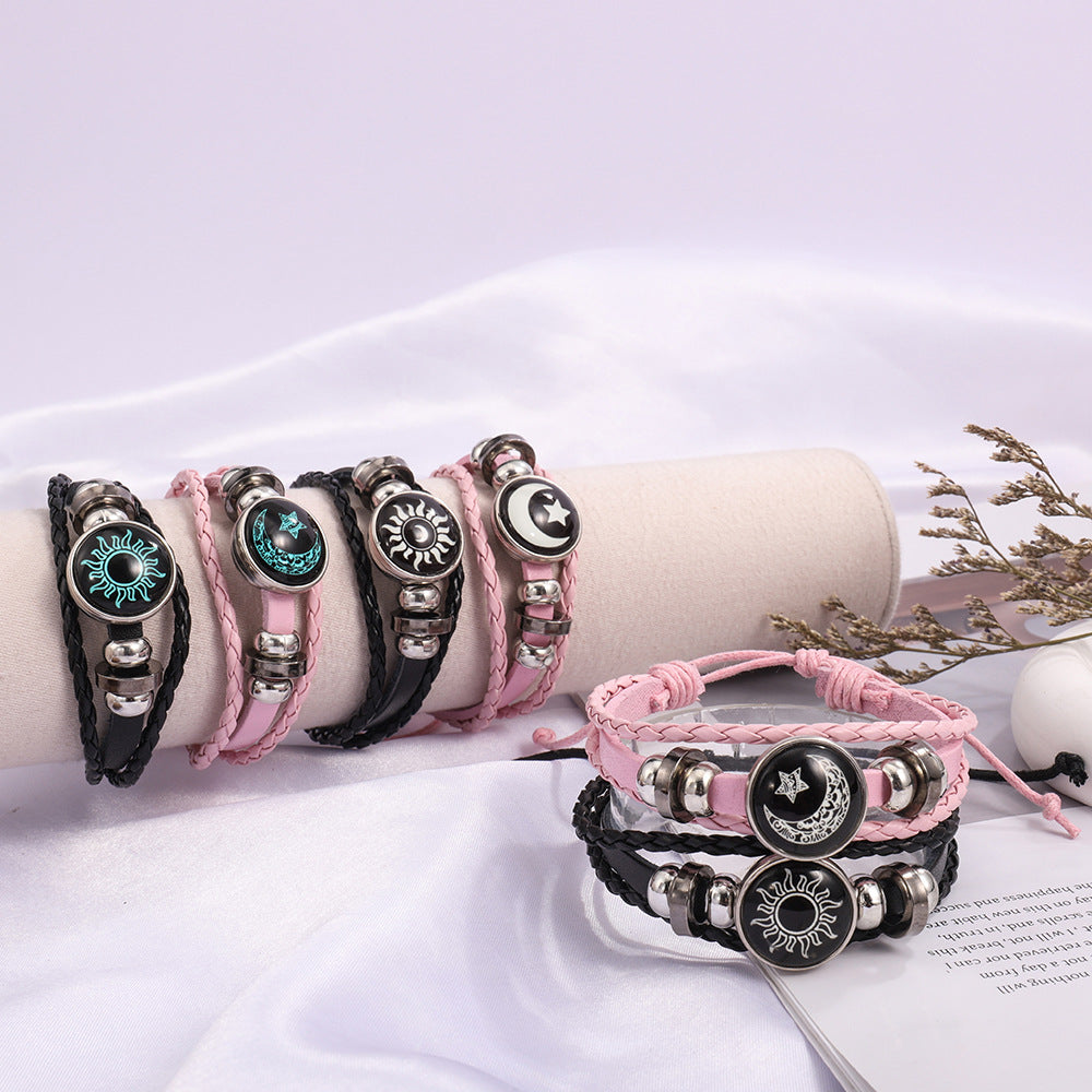 Lunar and Solar Gem Bracelet