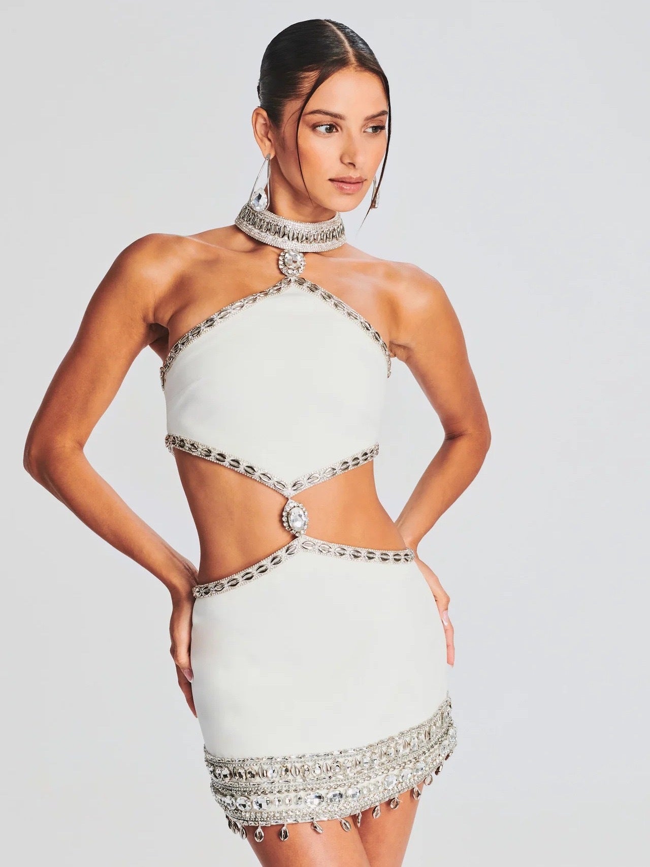 Luxurious and sexy white dress