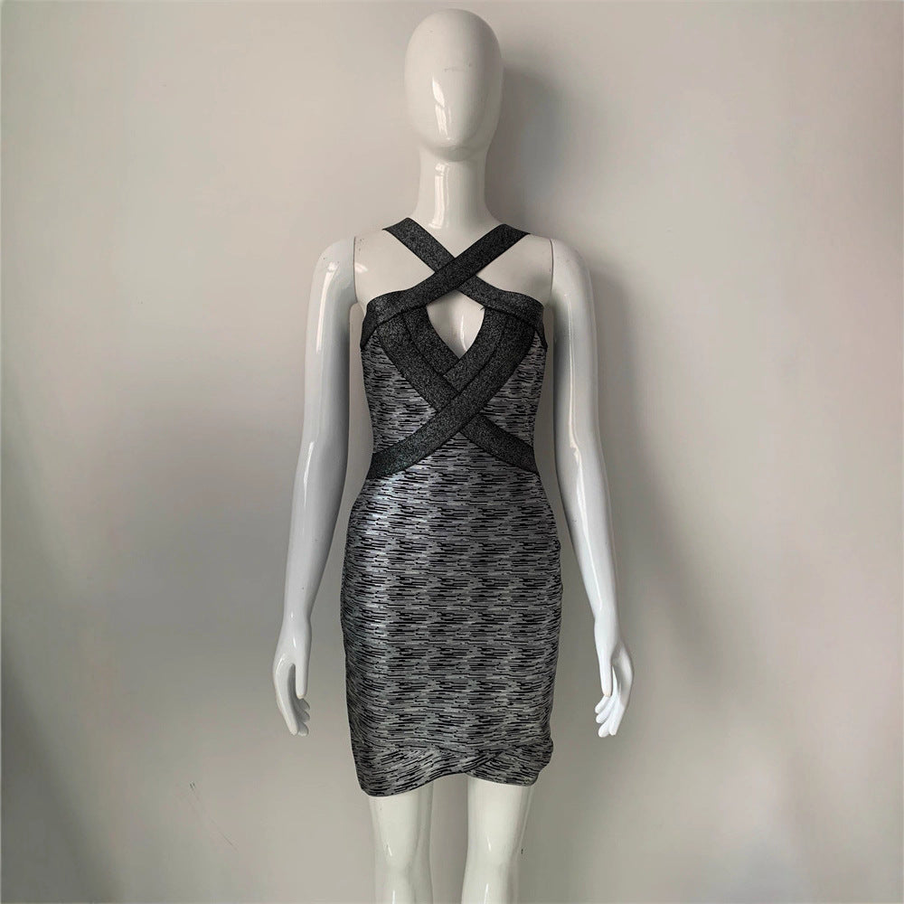Luxury Bronzing Bodycon Dress