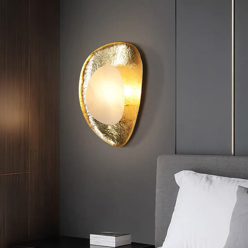 Luxury Copper Marble Wall Lamp