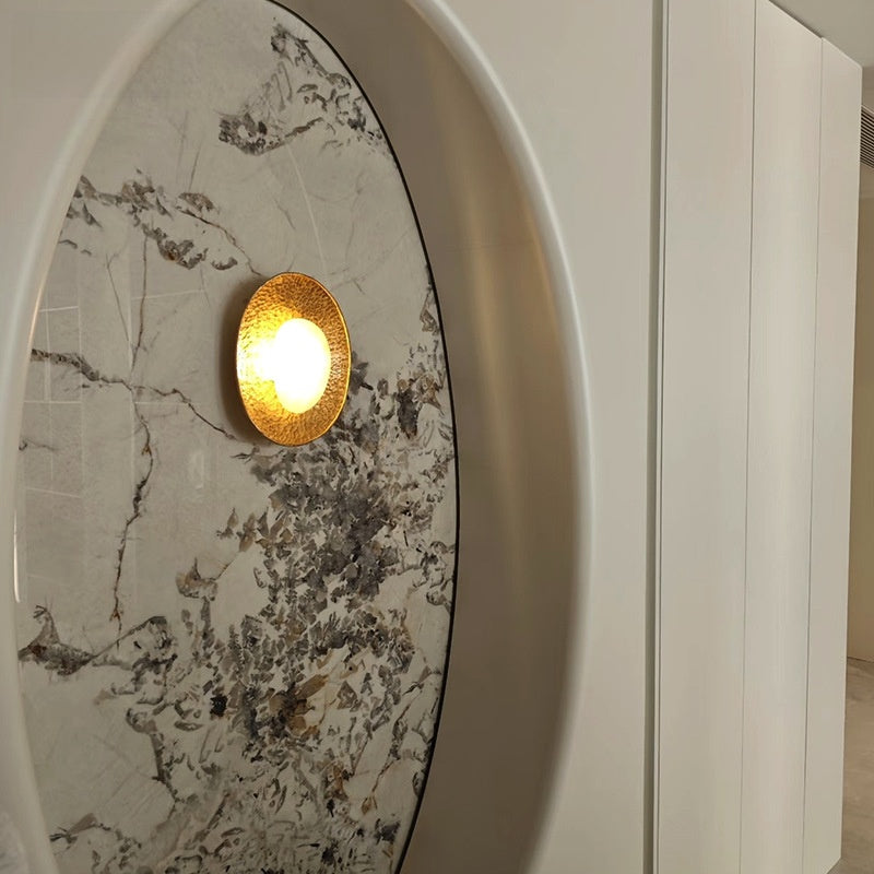 Luxury Copper Marble Wall Lamp