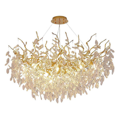 Luxury Crystal Branch LED Chandelier for Living Room