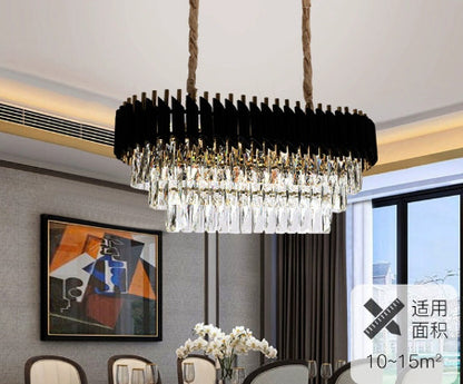Luxury Crystal Chandelier Iron Modern Lighting