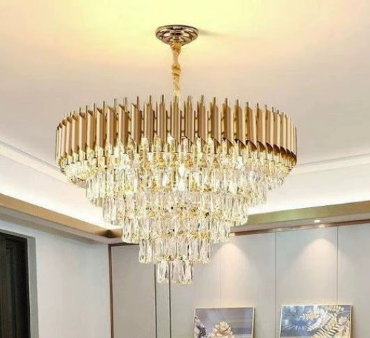 Luxury Crystal Chandelier Iron Modern Lighting