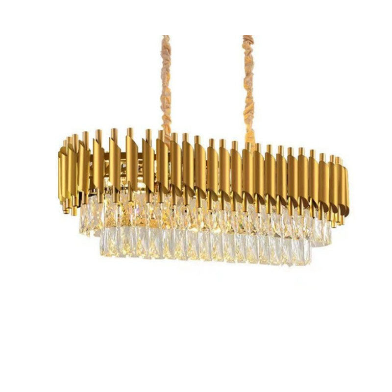 Luxury Crystal Chandelier Iron Modern Lighting