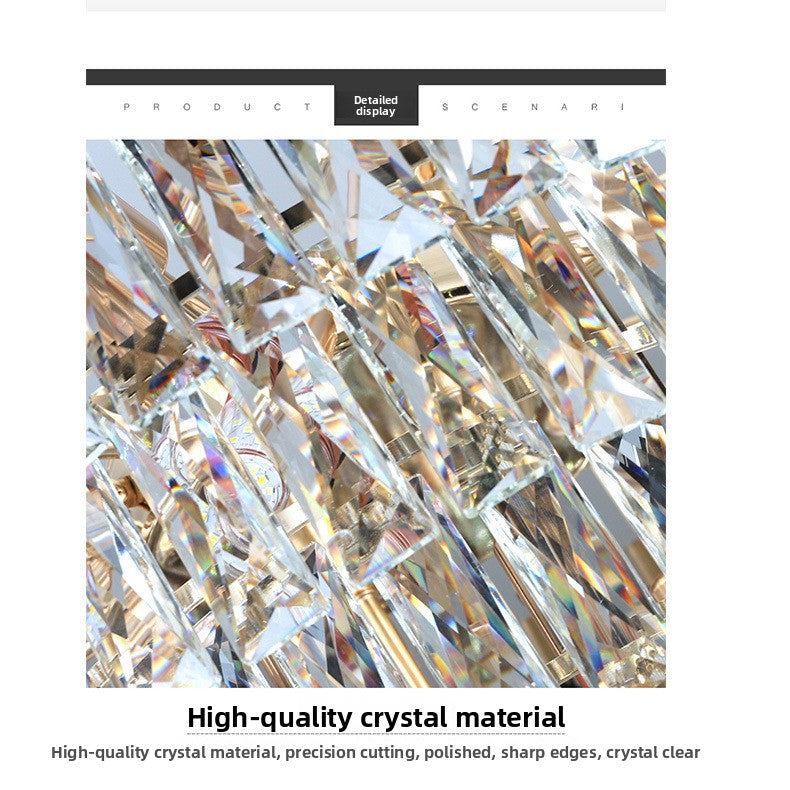 Luxury Crystal Chandelier Iron Modern Lighting