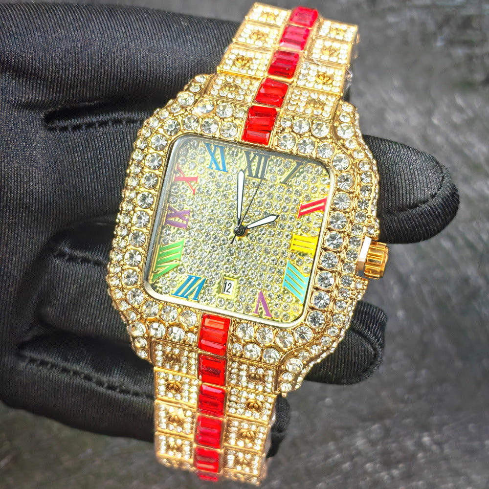 Luxury Diamond Quartz Watch