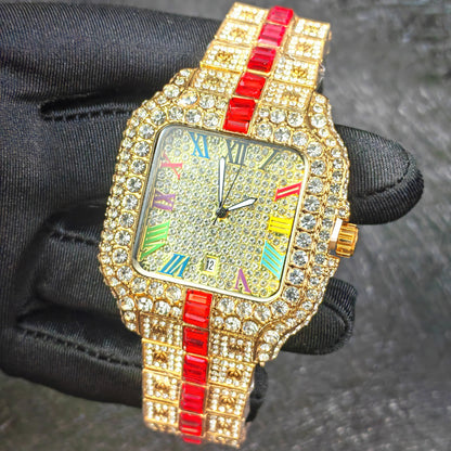 Luxury Diamond Quartz Watch