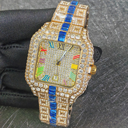 Luxury Diamond Quartz Watch