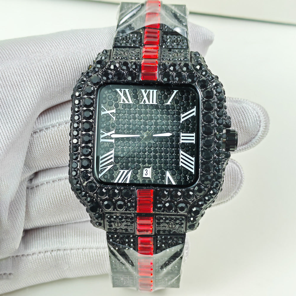 Luxury Diamond Quartz Watch