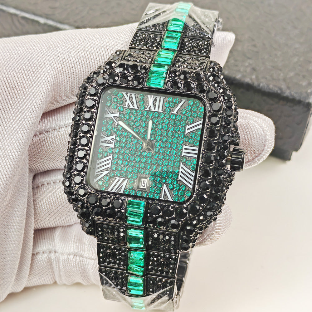 Luxury Diamond Quartz Watch