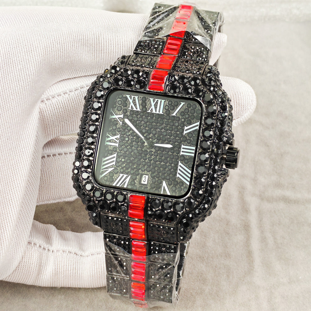 Luxury Diamond Quartz Watch