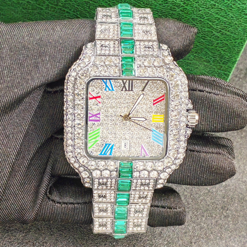 Luxury Diamond Quartz Watch