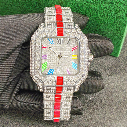 Luxury Diamond Quartz Watch