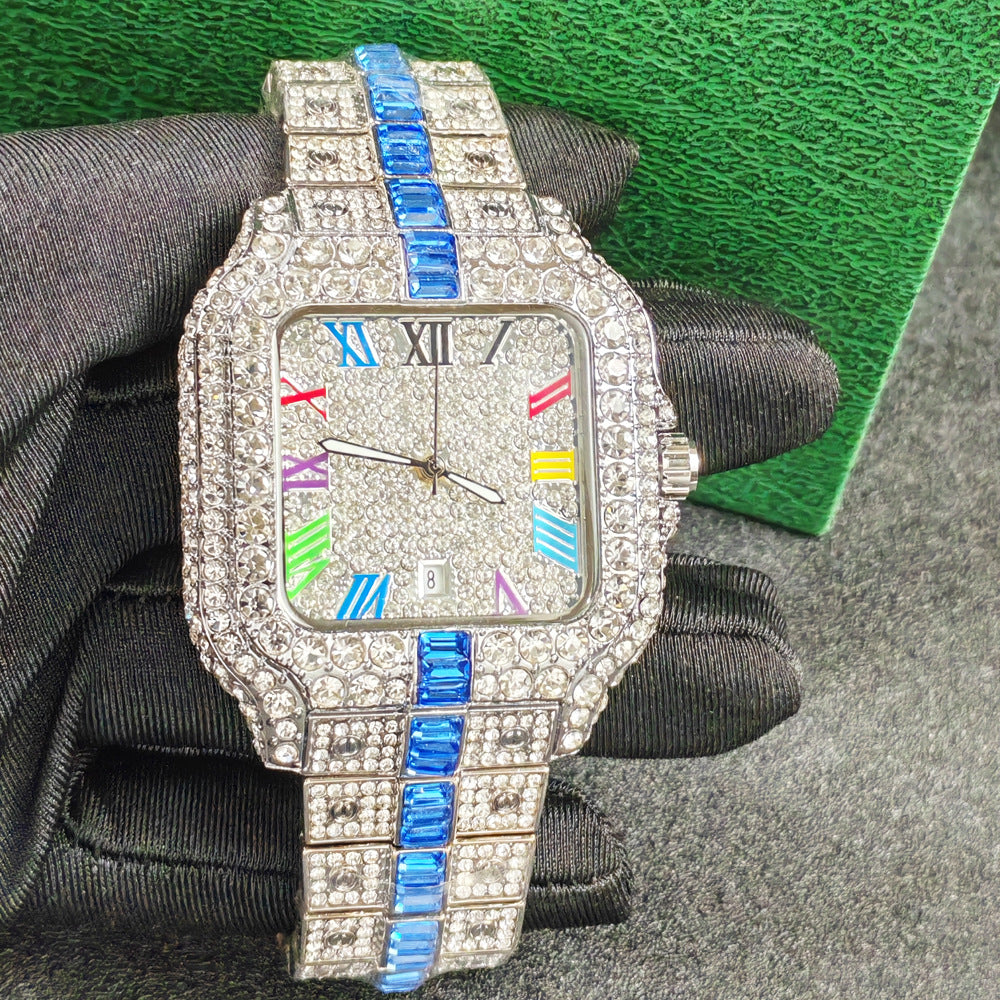 Luxury Diamond Quartz Watch