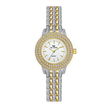 Luxury Diamond Women's Watch with Mother-of-Pearl Dial