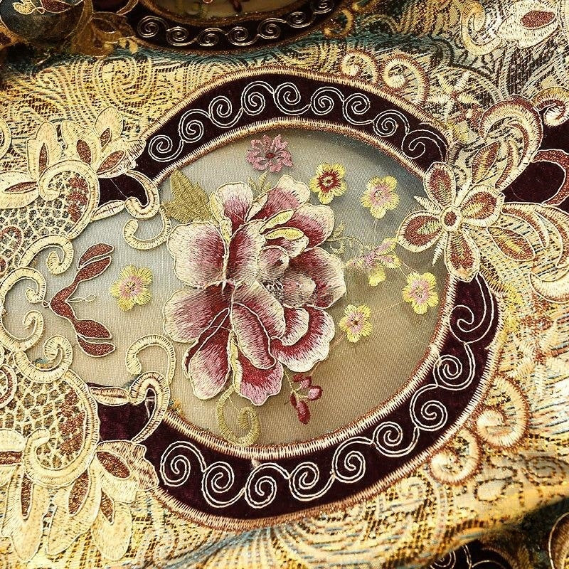 Luxury Embroidered Lace Curtain