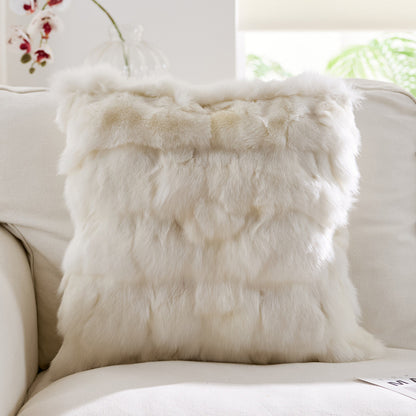 Luxury Faux Fur Pillow Cover with Insert