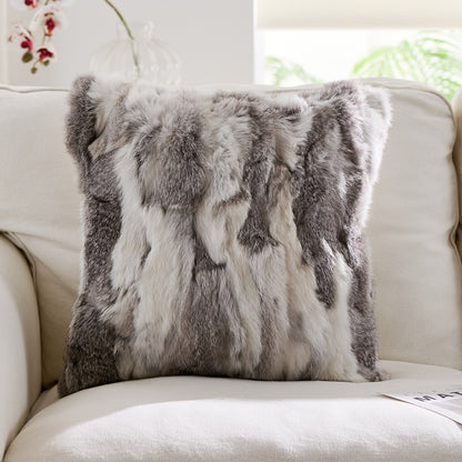 Luxury Faux Fur Pillow Cover with Insert
