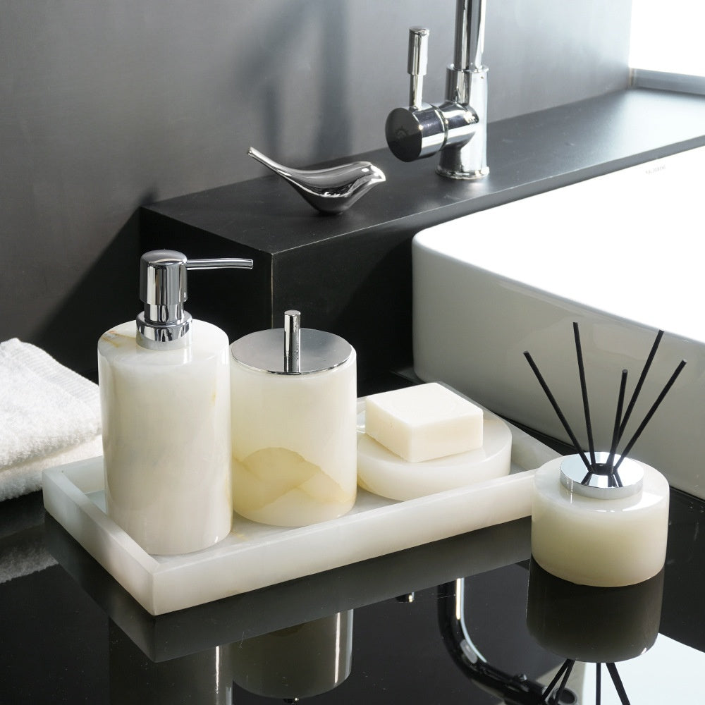 Luxury Marble Bathroom Accessory Set