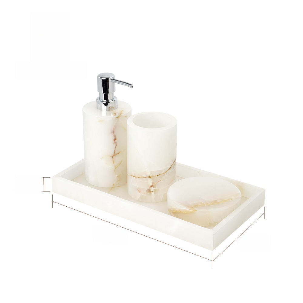Luxury Marble Bathroom Accessory Set