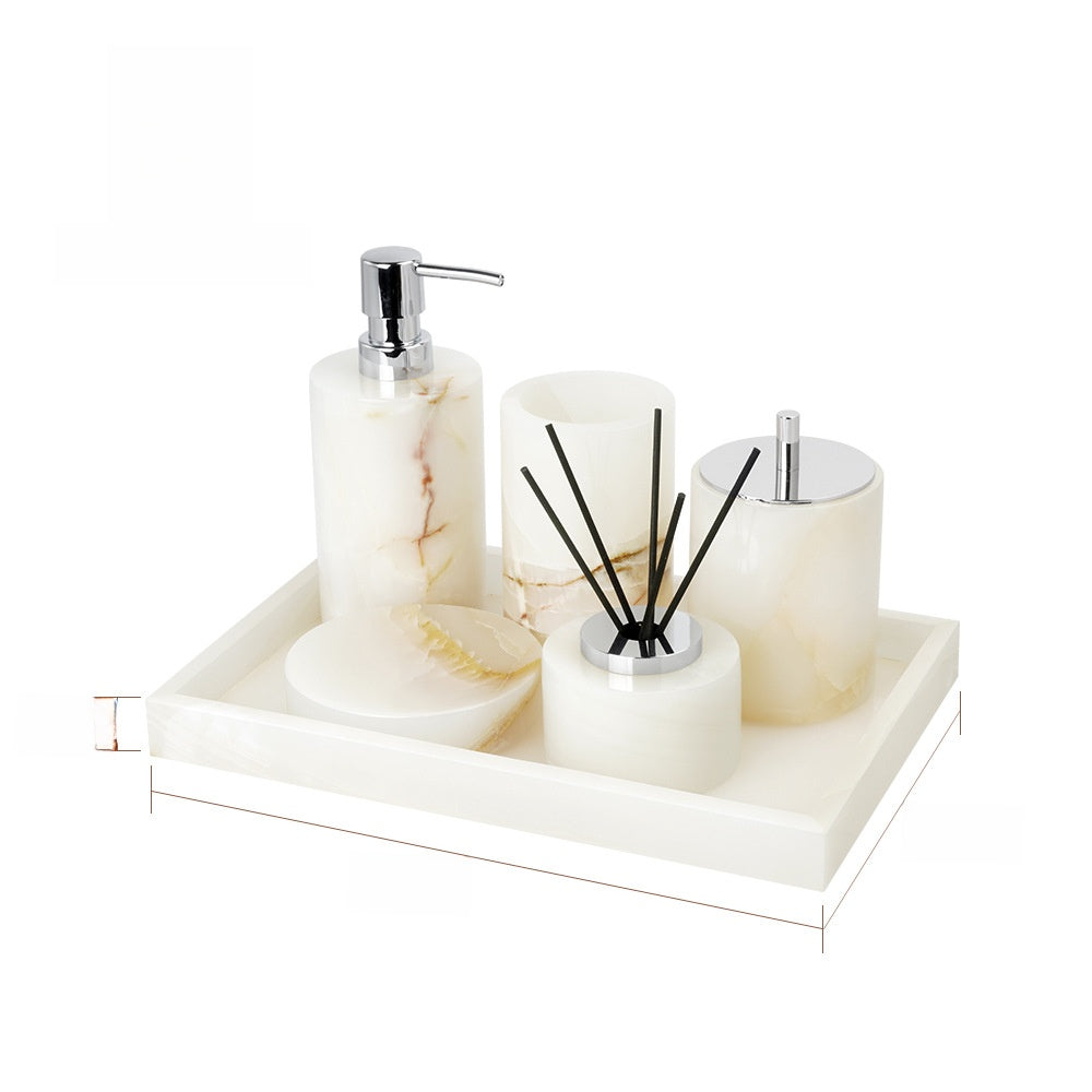 Luxury Marble Bathroom Accessory Set