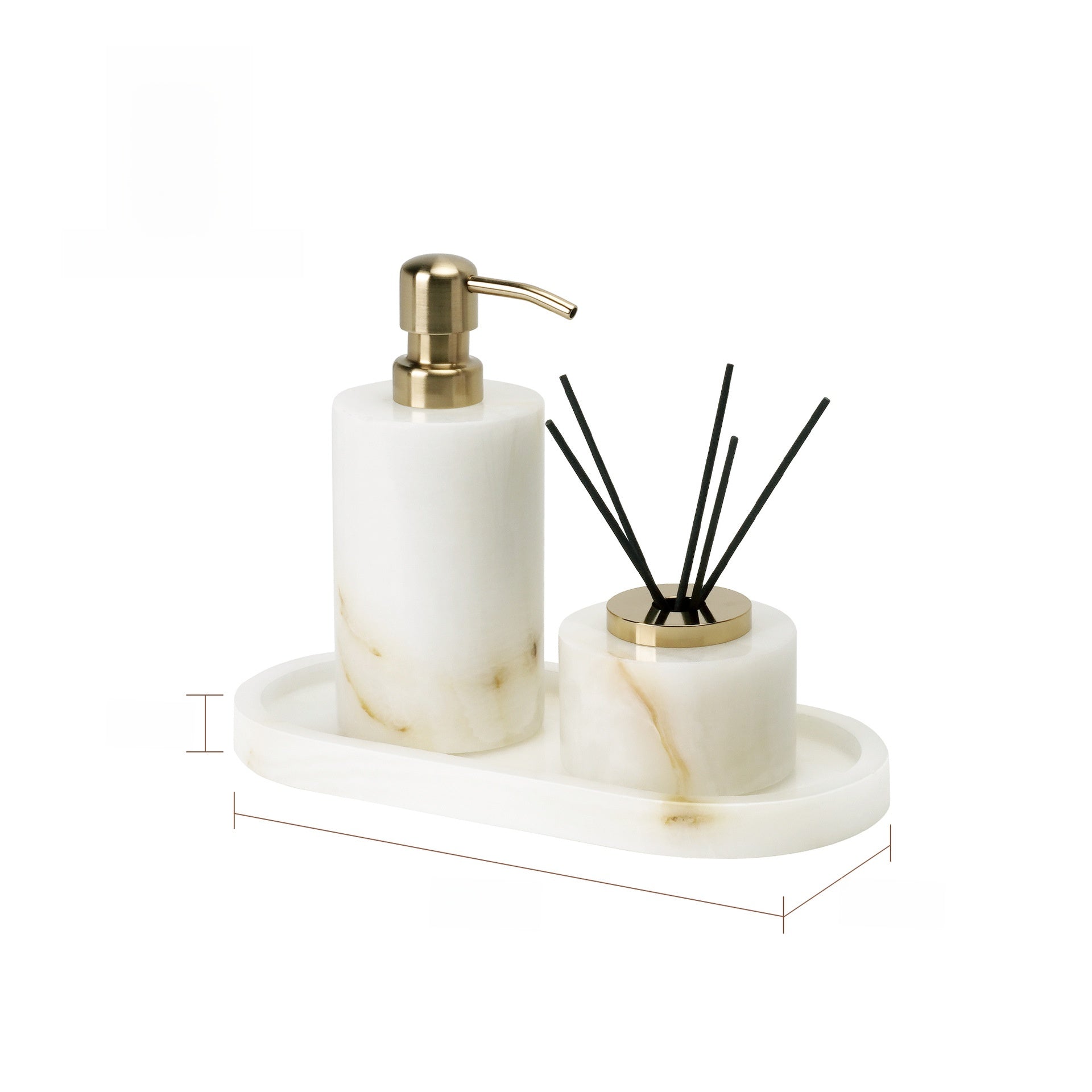 Luxury Marble Bathroom Accessory Set