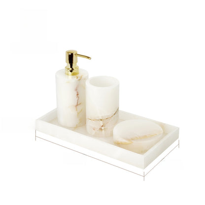 Luxury Marble Bathroom Accessory Set