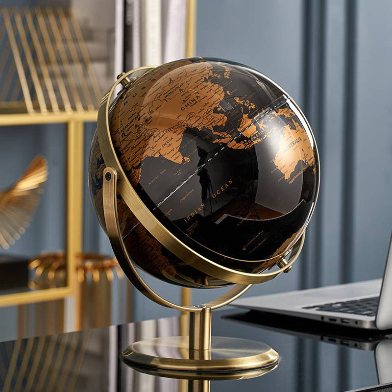 Luxury Metal Globe Desktop Decor