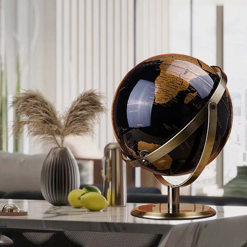 Luxury Metal Globe Desktop Decor