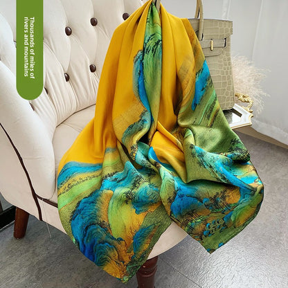 Luxury Mulberry Silk Square Scarf