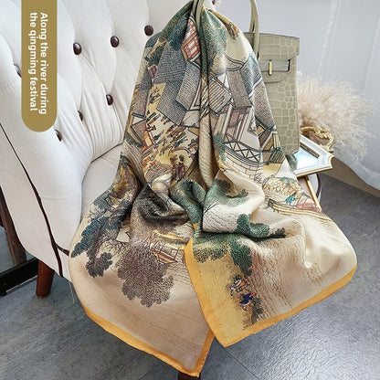 Luxury Mulberry Silk Square Scarf