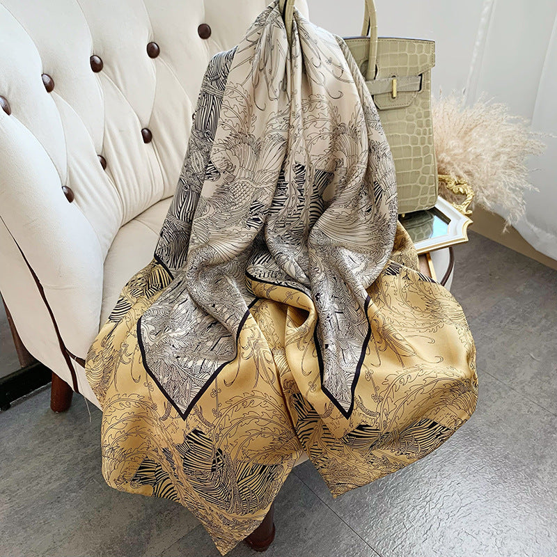 Luxury Mulberry Silk Square Scarf
