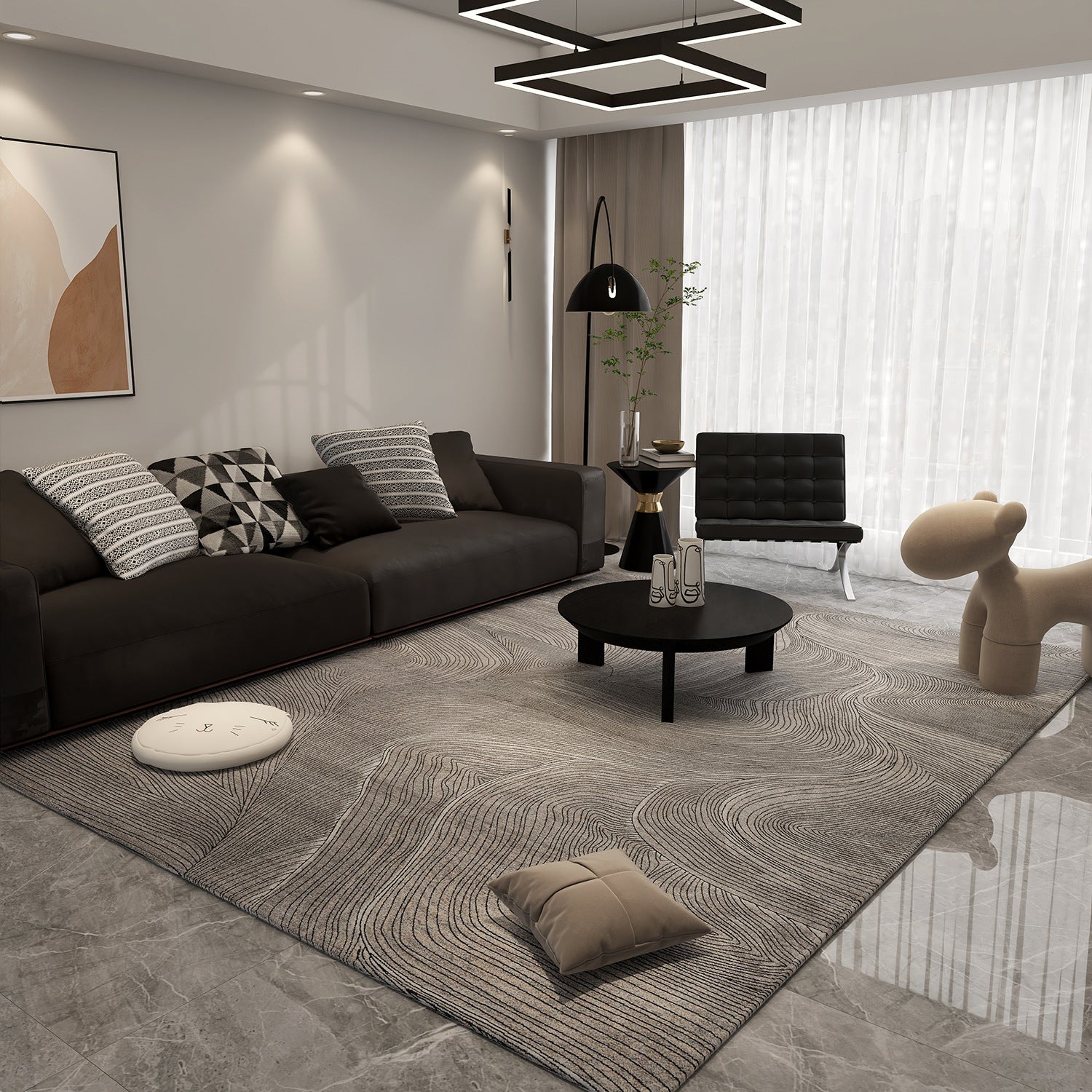 Luxury Printed Polyester Carpet
