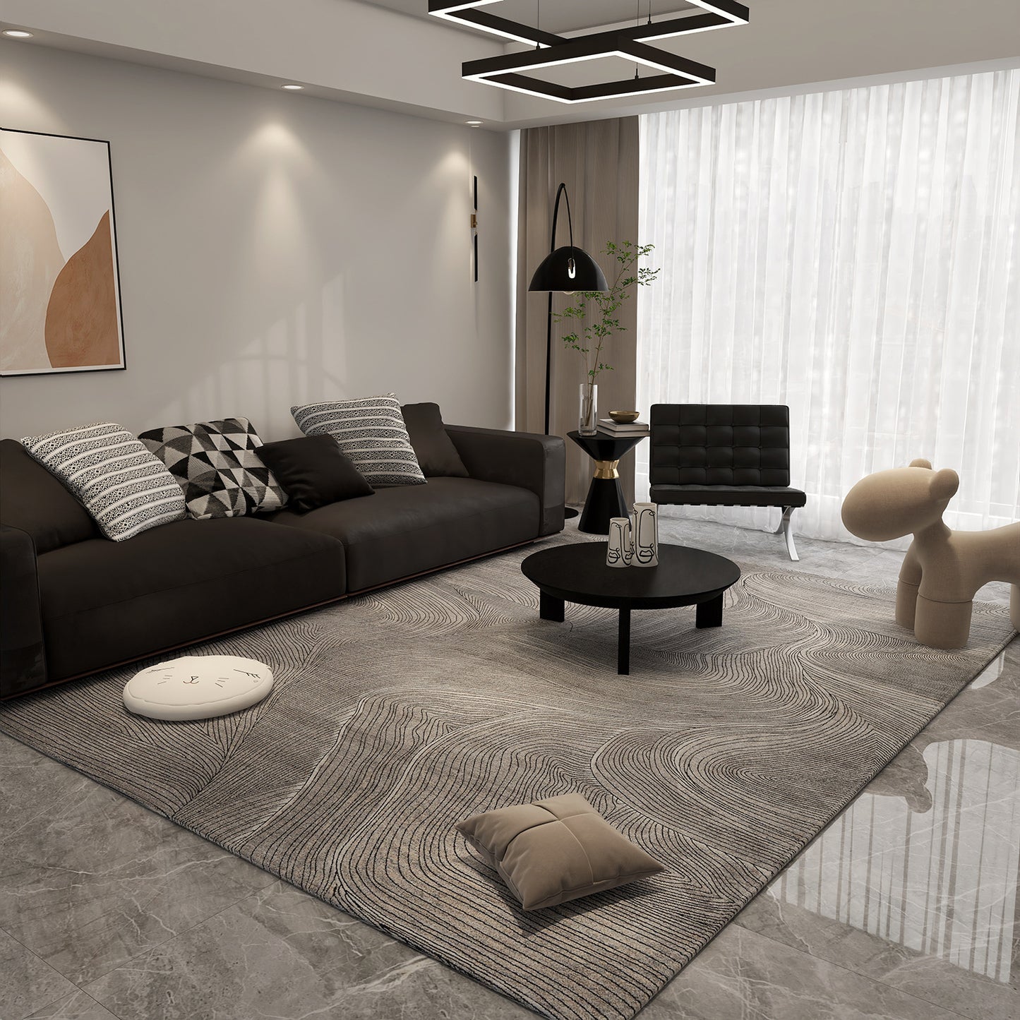 Luxury Printed Polyester Carpet
