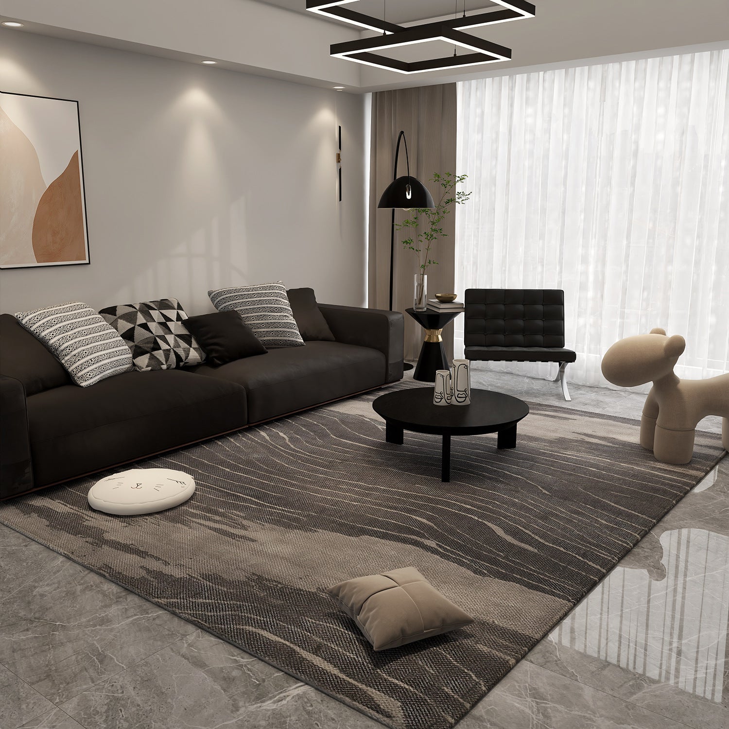 Luxury Printed Polyester Carpet