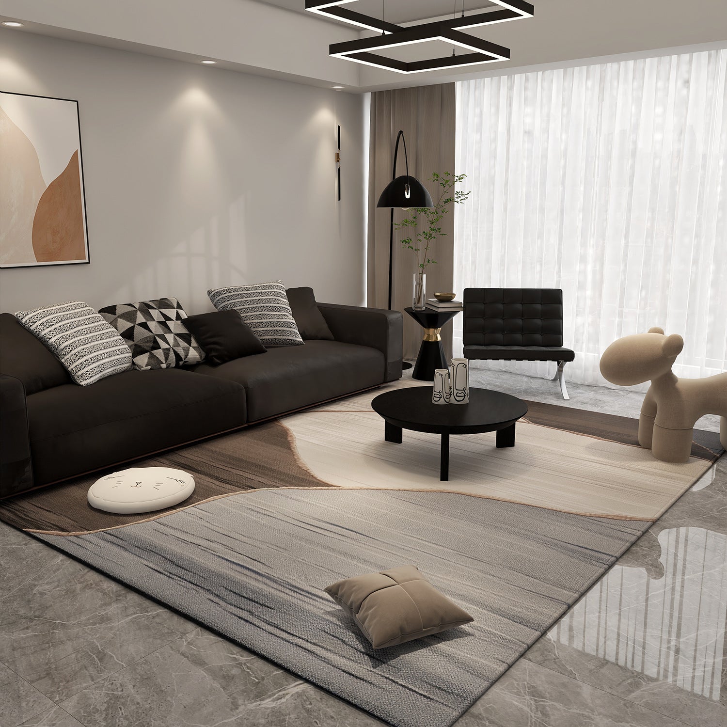 Luxury Printed Polyester Carpet