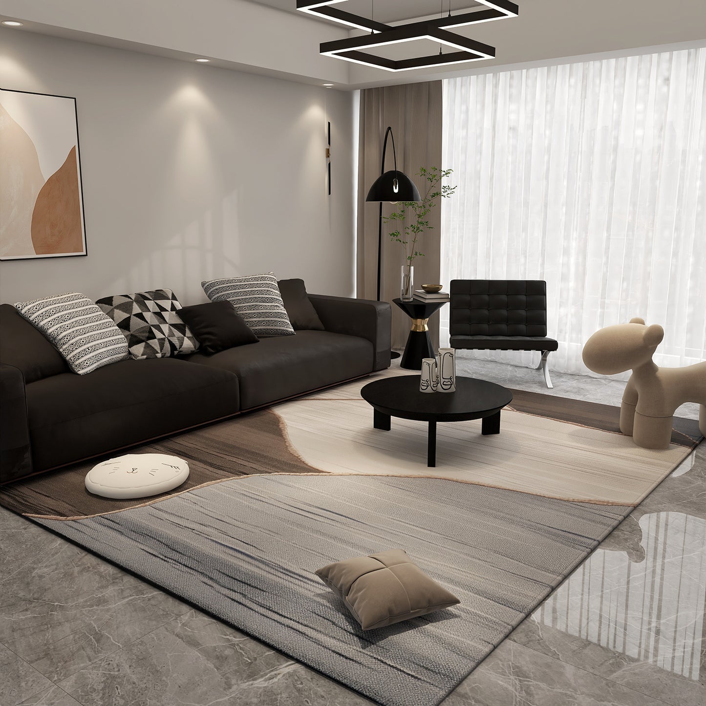 Luxury Printed Polyester Carpet