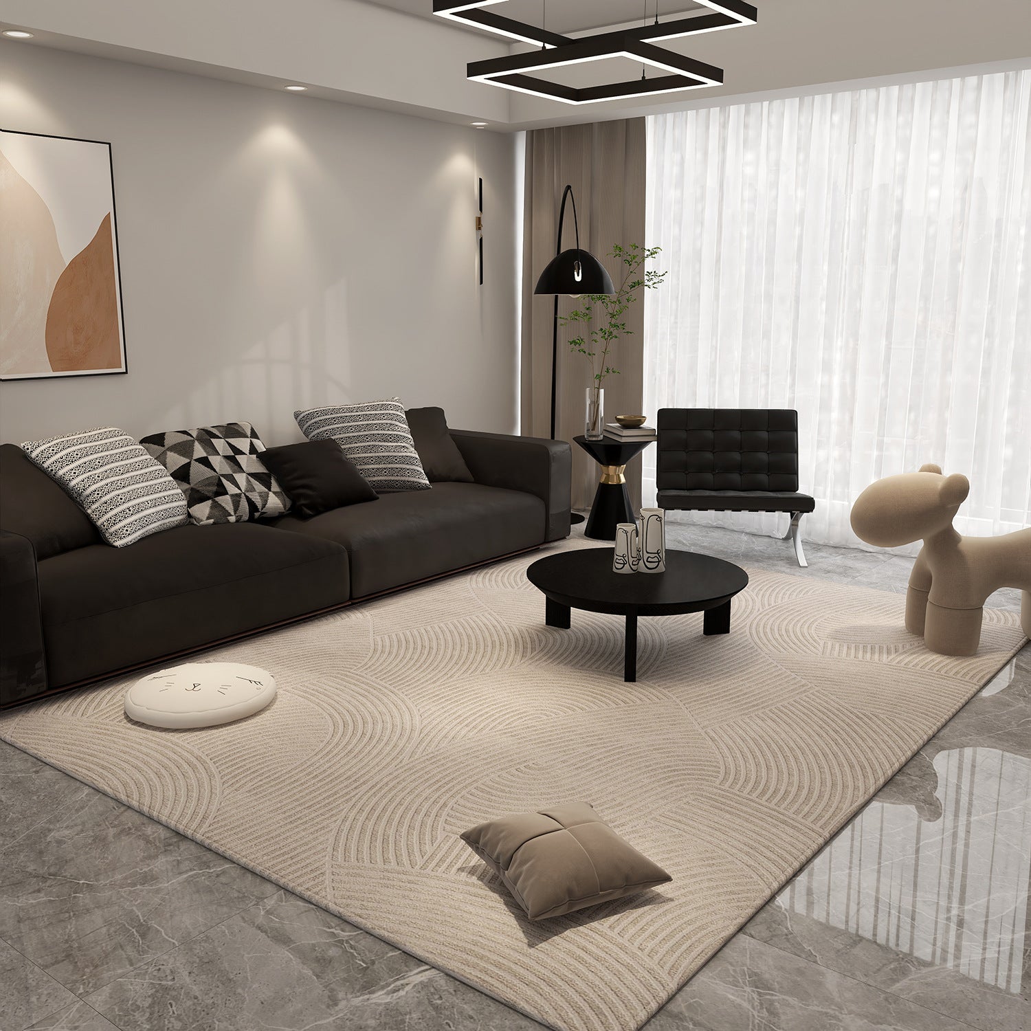 Luxury Printed Polyester Carpet
