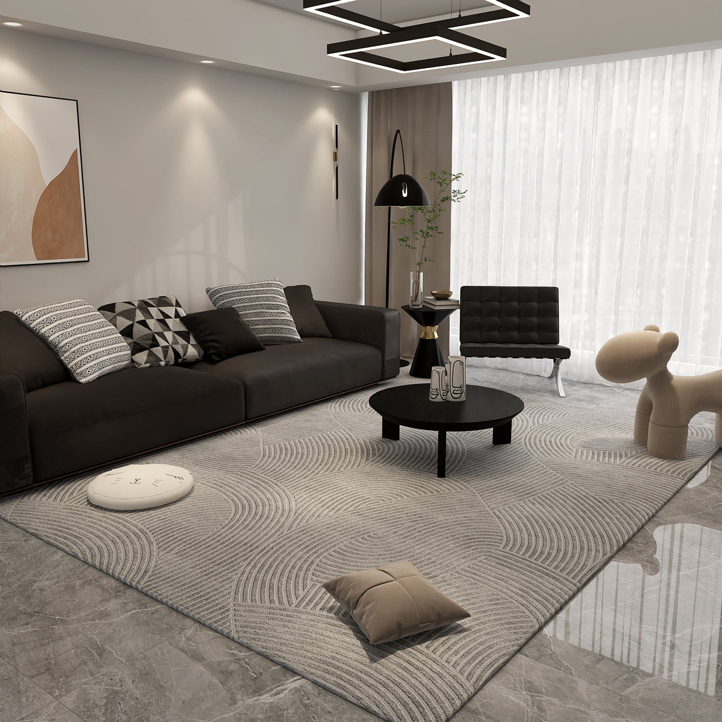Luxury Printed Polyester Carpet