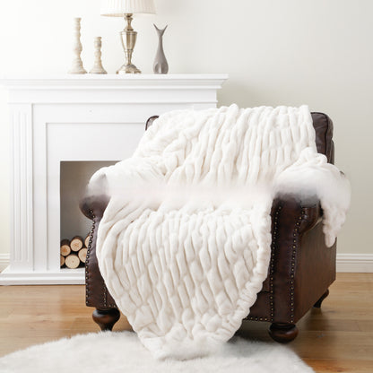 Luxury Rabbit Fur Plush Blanket