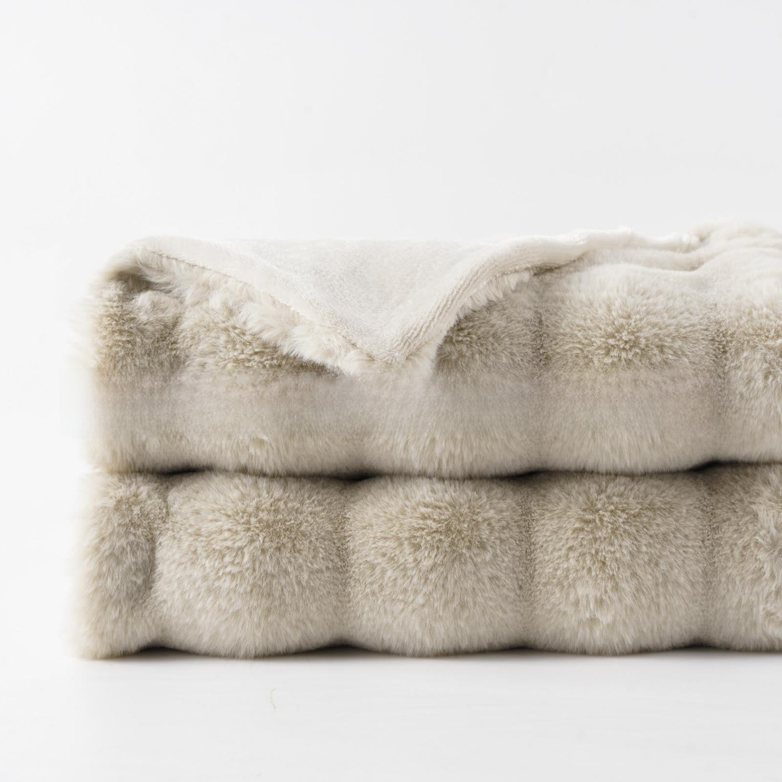 Luxury Rabbit Fur Plush Blanket