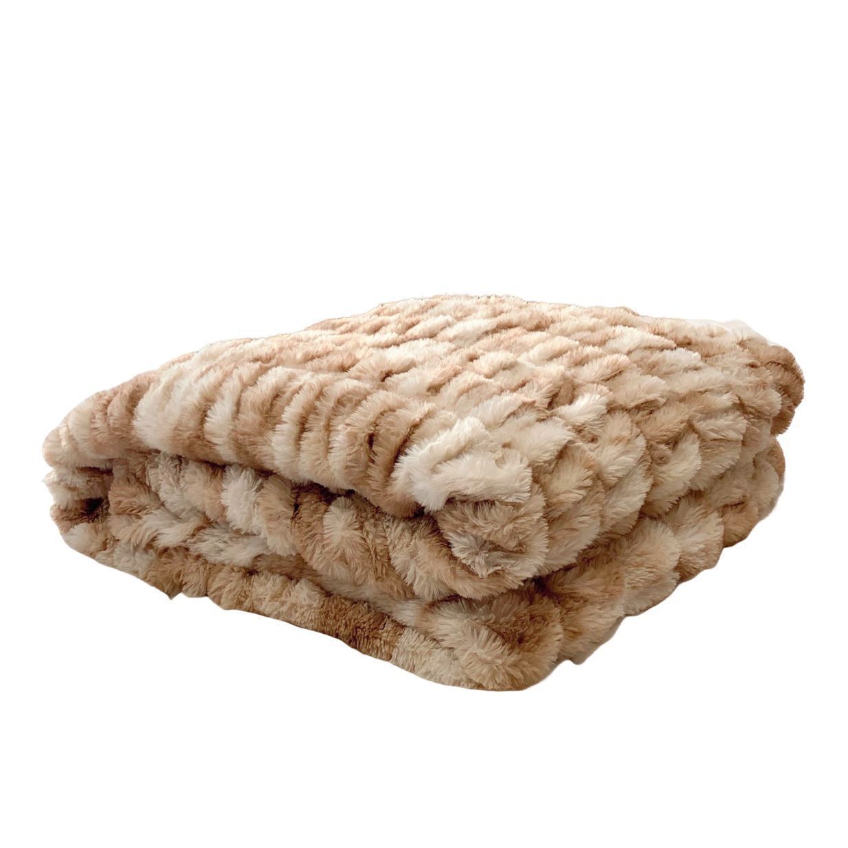 Luxury Rabbit Velvet Sofa Blanket Throw Blanket