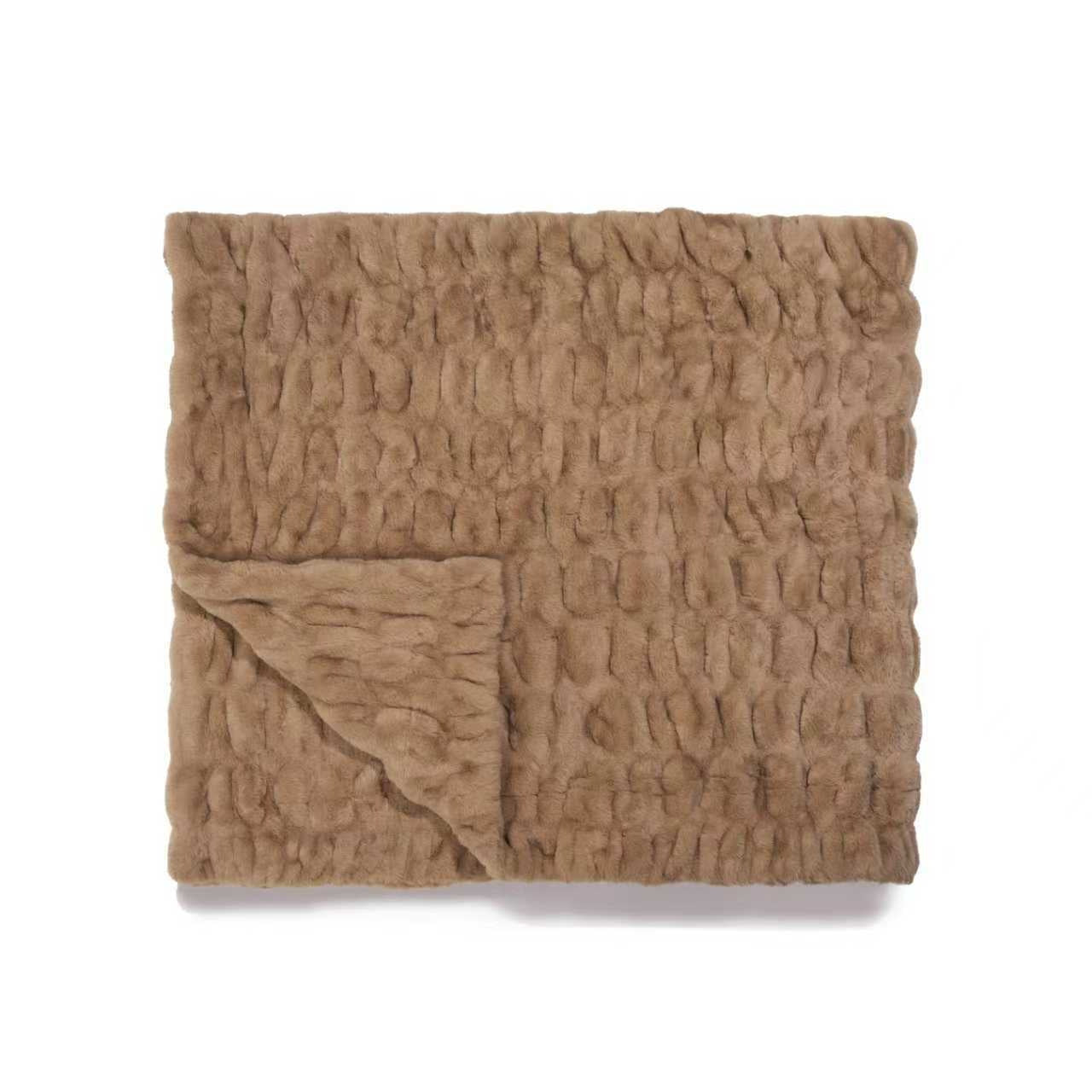 Luxury Rabbit Velvet Sofa Blanket Throw Blanket
