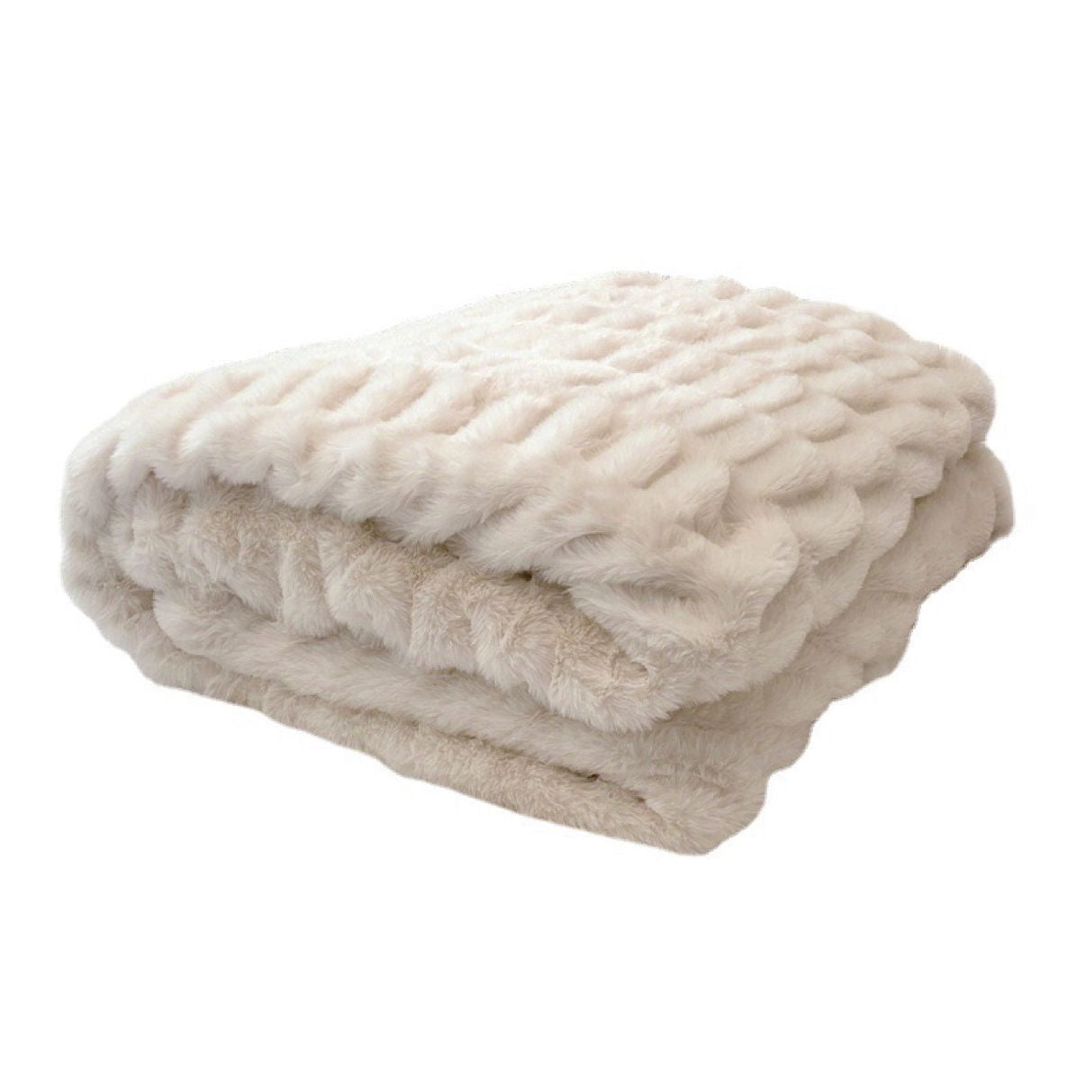 Luxury Rabbit Velvet Sofa Blanket Throw Blanket