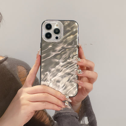 Luxury Rhinestone Detachable Lens Phone Case