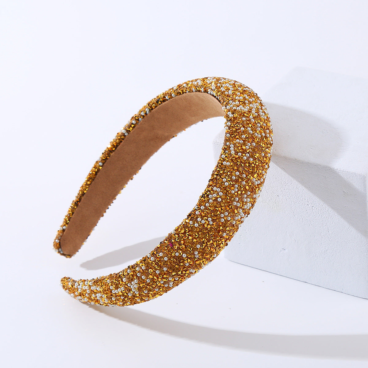 Luxury Rhinestone Pearl Headband for Women